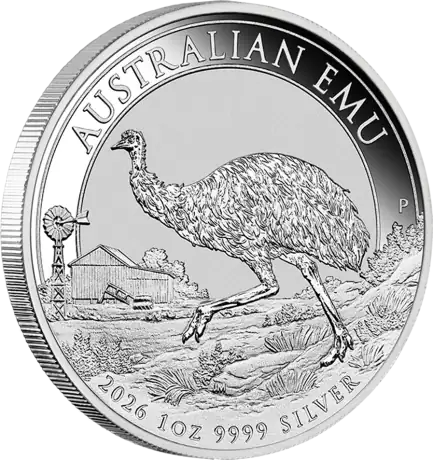 1 oz Em&uacute; Australiano d'argento | 2026