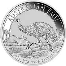 1 oz Em&uacute; Australiano d'argento | 2026