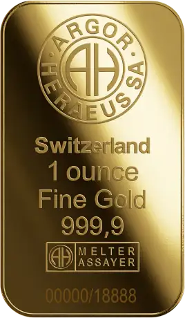 1 oz Lingote de Oro | Argor-Heraeus | A&ntilde;o de la Cabra | 2027