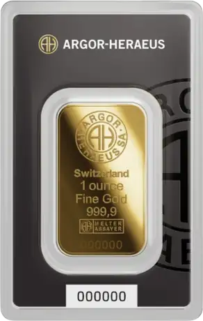 1 oz Sztabka Złota | Argor-Heraeus