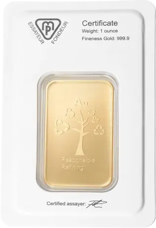 1 oz Gold Bar | Metalor