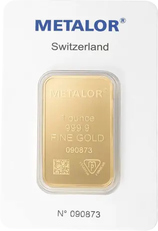 1 oz Gold Bar | Metalor