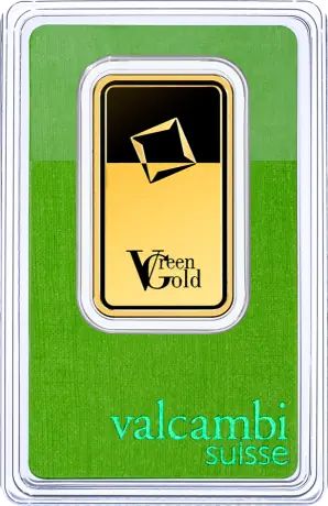 1 oz Gold Bar | Valcambi | Green Gold