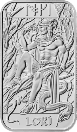 1 oz Loki Silver Bar | The Royal Mint