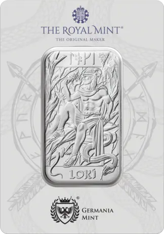 1 oz Loki Silver Bar | The Royal Mint