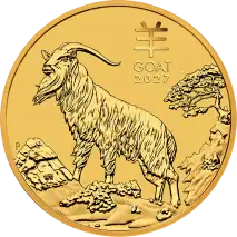 1 oz Lunar III Goat Gold Coin | 2027
