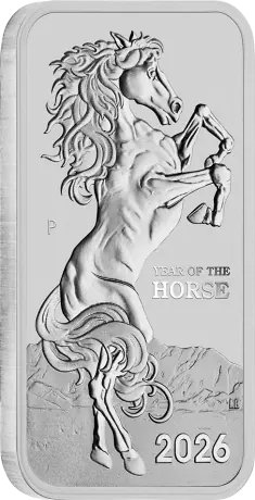 1 oz Lunar III Horse Rectangular Silver Coin | 2026