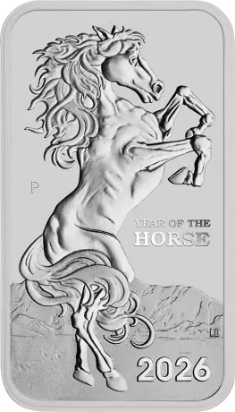 1 oz Lunar III Horse Rectangular Silver Coin | 2026