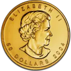 1 Uncja Liść Klonowy Złota Moneta | Mieszane Roczniki