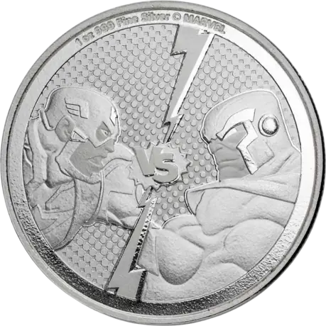 1 oz Marvel Captain America vs Thanos Silver Coin | 2025