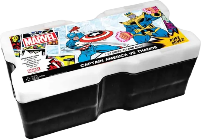 1 oz Marvel Captain America vs Thanos Silver Coin | 2025