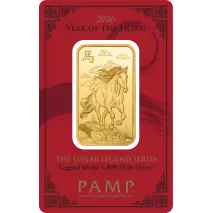 1 oz Lingotto d'oro | PAMP | Anno del Cavallo (1000 miles) | 2026
