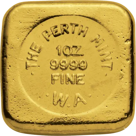 1 oz Perth Mint Gold Cast Bar