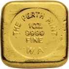 1 oz Perth Mint Gold Cast Bar