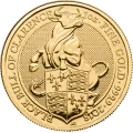 1 oz Queen's Beasts Black Bull Goldm&uuml;nze (2018)