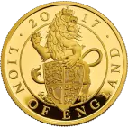 1 oz Queen's Beasts Lion Proof Gold Coin (2017)