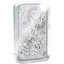 1 oz Rectangular Dragon Silver Capsule