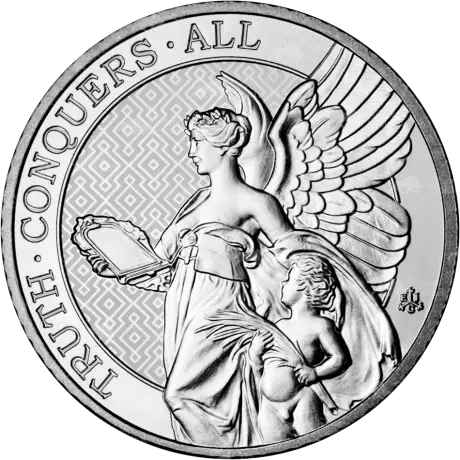 1 oz Saint Helena The Queen's Virtues: Truth Platynowa Moneta | 2022