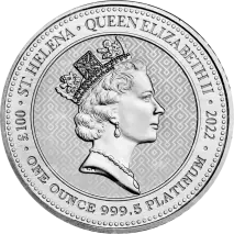 1 oz Saint Helena The Queen's Virtues: Truth Platynowa Moneta | 2022