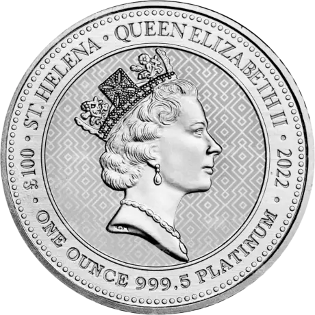 1 oz Saint Helena The Queen's Virtues: Truth Platynowa Moneta | 2022