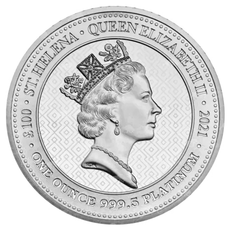 1 oz Saint Helena The Queen's Virtues: Victory Platynowa Moneta | 2021