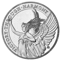 1 oz Saint Helena The Queen's Virtues: Victory Platynowa Moneta | 2021