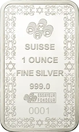 1 oz Silberbarren | PAMP | Star of David