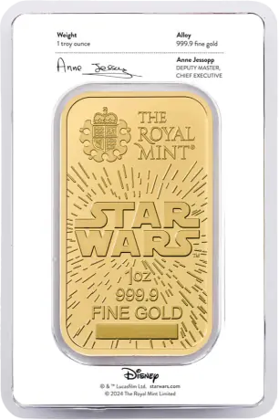 1 oz Star Wars Gold Bar | The Royal Mint
