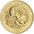1 oz Tudor Beasts Royal Dragon Goldm&uuml;nze | 2026