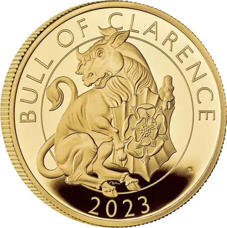 1 oz Tudor Beasts The Bull of Clarence Gold Coin | Proof | 2023
