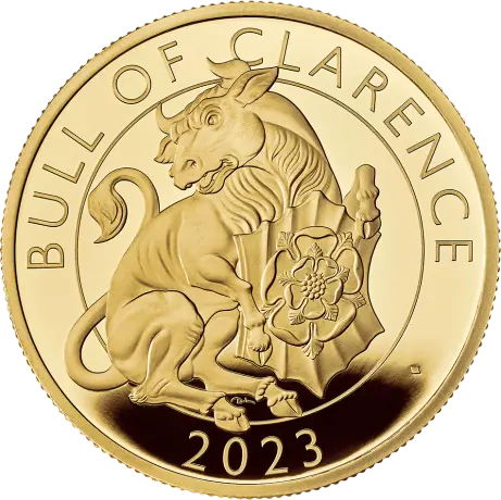 1 oz Tudor Beasts The Bull of Clarence Goldmünze | Proof | 2023