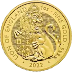 1 oz Tudor Beasts The Lion of England Goldmünze | 2022