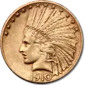10 Dolar&oacute;w Amerykański Orzeł "Indian Head" Złota Moneta | 1908-1933