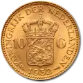 10 Dutch Guilders Wilhelmina | Gold | 1892-1933