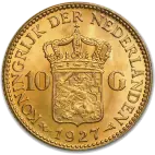 10 Dutch Guilders Willem III or Wilhelmina | Gold | mixed years