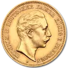 10 Mark Emperor Wilhelm II Prussia Gold Coin (1889-1913)
