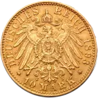 10 Mark | Free Hanseatic City of Hamburg | Gold | 1873-1913