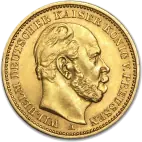 10 Mark Emperor Wilhelm I Prussia Gold Coin (1873-1888)