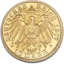 10 Mark Gro&szlig;herzog Friedrich I. Baden | Gold | 1902-1907