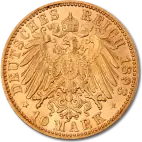 10 Mark King Albert I Saxony | Gold | 1874-1888 and 1891-1902