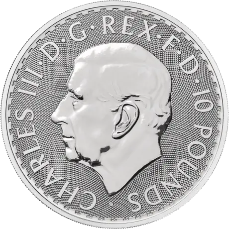 10 oz Britannia Charles III Silver Coin | 2024