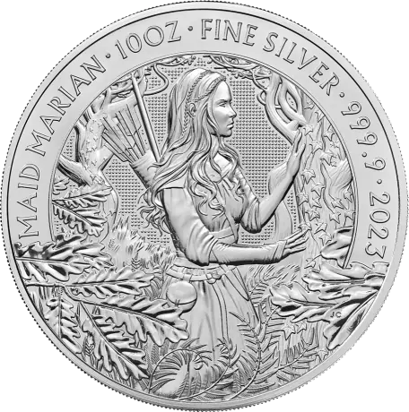 10 oz Maid Marian Myths & Legends Silver Coin | 2023