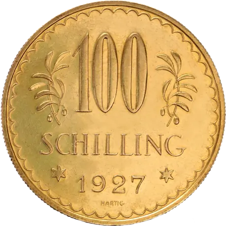 100 Austrian Schilling | Gold | 1925-1934