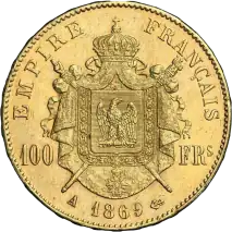 100 Francs Frankreich Napoleon III Lorbeerkranz | Gold | 1861&ndash;1870