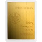 100 x 1g CombiBar® | Gold | Heraeus