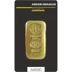 100g Gold Bar | Argor Heraeus | Casted