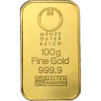 100g Gold Bar | Austrian Mint