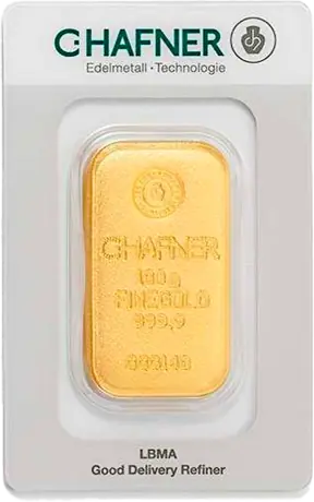100g Gold Bar casted | C.Hafner
