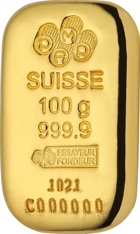 100g Gold Bar | PAMP Suisse