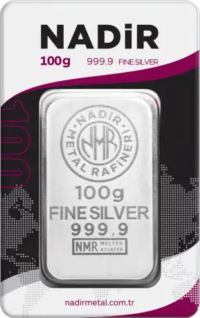 100g Silver Bar | Nadir | LBMA